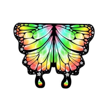 Imagem de Baoblaze Fantasia infantil de fada com asas de borboleta, acessório para fantasia de meninas para festa de Halloween, Colorida