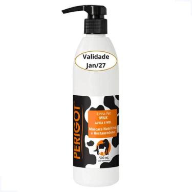 Imagem de Máscara Hidratação Milk Aveia E Mel 500ml Perigot para Cães e Gatos