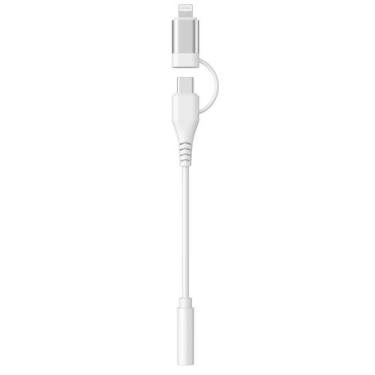 Imagem de Adaptador Belcompany Lightning/USB tipo C para fone de ouvido de 3,5 m