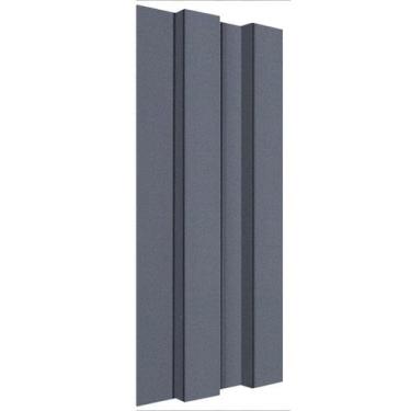 Imagem de Painel Ripado Poliestireno EspaçoWall Preto 12,2cm x 260cm, Preto