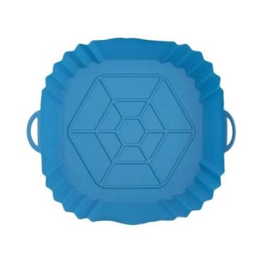 Imagem de Cesto De Silicone Reutilizável Para Air Fryer, Molde Para Forno, Bande