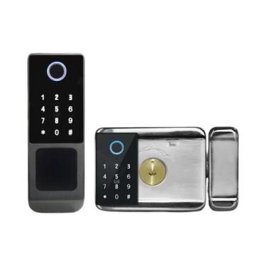 Imagem de Fechadura Inteligente À Prova d'Água Tuya Wifi Controle Remoto Sem Cha