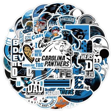 Imagem de Jemattely Adesivos de equipe de rúgbi - adesivos impermeáveis de vinil de rúgbi de futebol para fãs de times - 73 peças para garrafas de água, bagagem, laptop, snowboard, decoração de telefone para