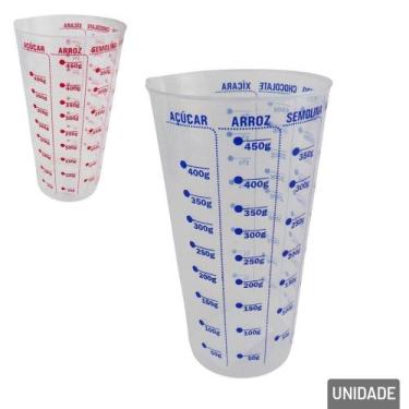 Imagem de Copo Medidor de Plástico 570ml Cristal Color - Tudo em Caixa - Genéric