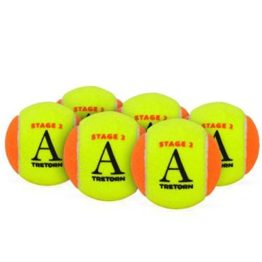 Imagem de Bola De Beach Tennis Tretorn Academy Stage 2 Pack Com 06 Bolas Laranja
