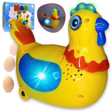 Imagem de Brinquedo Galinha Bota Ovo Anda Com Som Música E Luzes