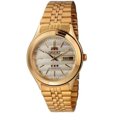 Imagem de Relógio Masculino Orient Dourado Automático Em03-A0F C1Kx