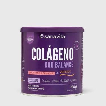Imagem de Colágeno Duo Balance Hidrolisado Verisol Sanavita Hibísco Frutas Roxas