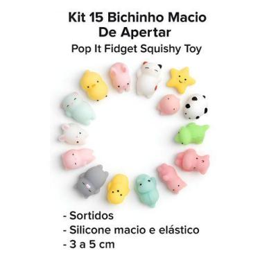 Imagem de Kit 15 Squishies Squish Muj Fidget Bichinhos Mole De Apertar - Draconi