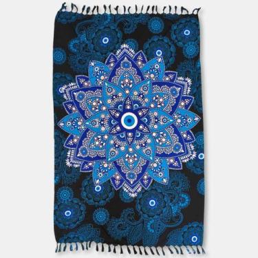 Imagem de Canga e Saída de Praia Poliéster Mandalas e Flor de Lótus - Sarat Moda