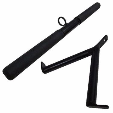 Imagem de Kit puxadores barra reta com giro pulley 50cm e puxador v