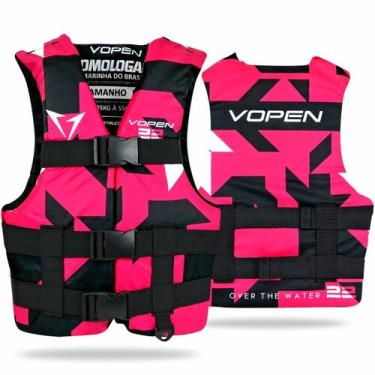 Imagem de Colete Salva Vidas Homologado Nylon VP22 Aquatic - VP22Q - Vopen, Rosa