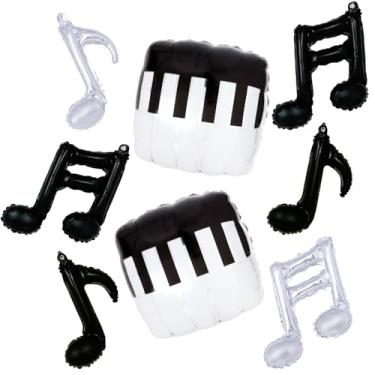 Imagem de piano music note balloons