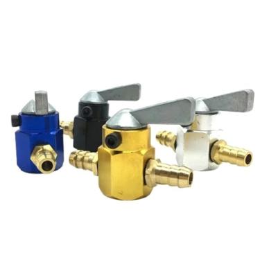 Imagem de Universal inline 6mm 8mm Fuel Valve Switch In-Line Petrol/Tap Motorcycle On-OFF Petcock(Red 8MM)