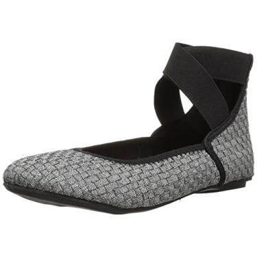 Imagem de Bernie Mev Sapatilha de balé infantil Monica K, Pewter, 3.5 Big Kid