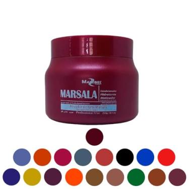 Imagem de Mascara Matizadora Mairibél Profissional 250g Escolha Cor (Marsala)