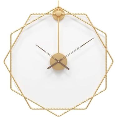 Imagem de WYUYIWH Relógio de parede de arte moderna relógio de parede de metal vintage industrial decorativo rústico relógios de parede para sala de estar, decoração de escritório em casa, relógio de decoração