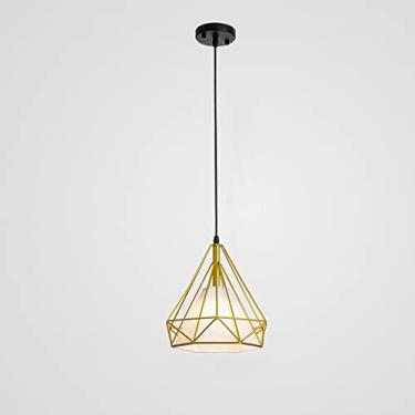 Imagem de YQSLQZZ Lustre dourado de ilha de cozinha, luminária pendente de sala de jantar moderna, luzes de teto suspensas acima da mesa de jantar, para corredor fazenda pia quarto