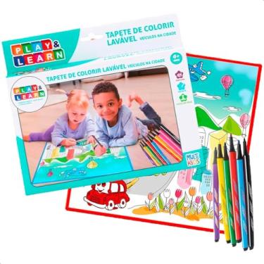 Imagem de Louça Mágica Tapete de Colorir Lavável Infantil