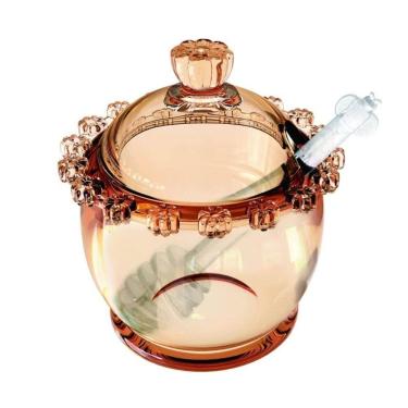 Imagem de Meleira de Cristal C/Pegador Plástico Daisy Âmbar 200ml Wolff