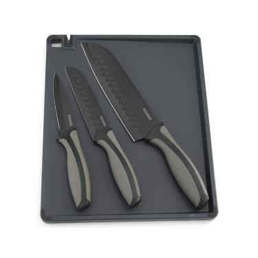 Imagem de Conjunto de Facas e Tábua 4 Peças Lancaster Black&Decker