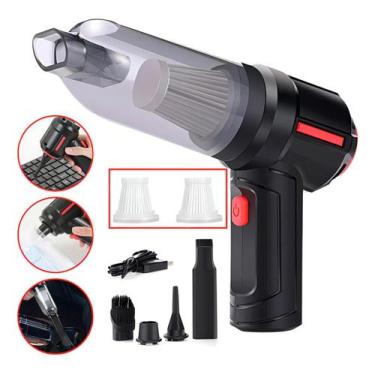 Imagem de Aspirador De Pó Portátil Limpeza Automotiva Filtro Lavável - Genérica