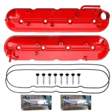 Imagem de Conjunto de tampas de válvulas MITZONE Red Left & Right 4.8L-6.2L