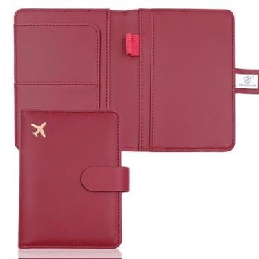 Imagem de Porta-passaportes Melsbrinna Premium Leather com bloqueio RFID