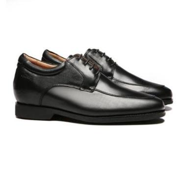 Imagem de Sapato Masculino Elevator Np Plume Imperador Preto Samello-Masculino