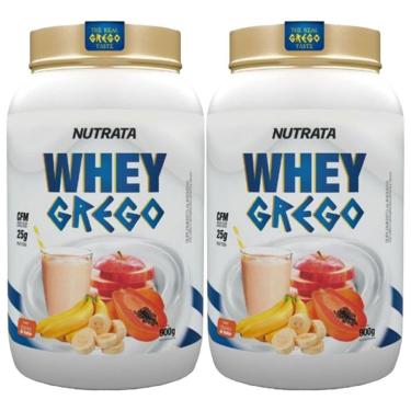 Imagem de Kit 2X Whey Grego - 900g Vitamina de Frutas - Nutrata-Masculino