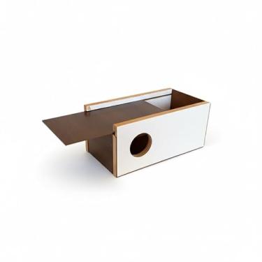 Imagem de Ninho Casinha Madeira Calopsita Pássaros Gaiola Criadeira