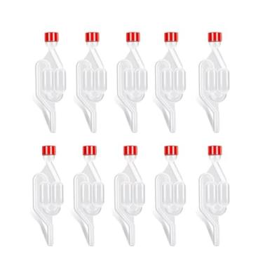 Imagem de Válvula De Retenção De Câmara De Ar Em Forma De S, Válvula De Vedação De Fermentação Com Ilhós Para Fabricação De Vinho E Cerveja, Rolha De Câmara De Ar De Plástico Com Bolhas(10pcs)