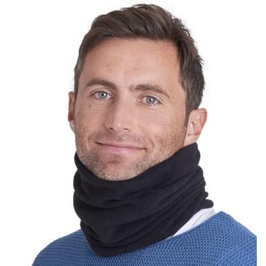 Imagem de Aquecedor de pescoço – Cachecol de lã de inverno e tubo de esqui para homens e mulheres – Capa de rosto para clima frio, máscara e escudo para corrida, esqui, snowboard – o máximo conforto, retenção térmica e versatilidade, Preto, One Size Fits All