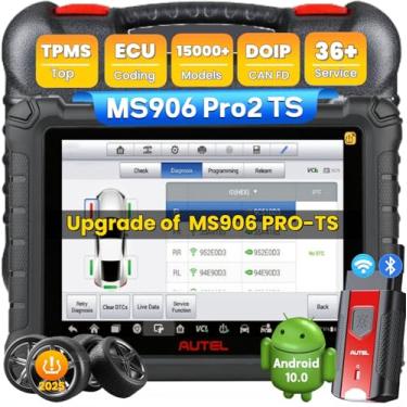 Imagem de Autel Scanner MaxiSYS MS906 PRO2-TS: 2025 MS906Pro2-TS Kit MS906Pro-TS MK900TS MP900BT MS908S MS906 PRO, Função TPMS superior e codificação ECU, ferramenta bidirecional, serviço 36+, Auto Scan2.0, CAN
