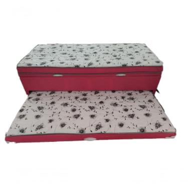 Imagem de Bibox Solteiro Com Baú E Auxiliar 5cm Vermelho