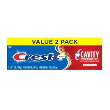 Imagem de Crest Pasta de dentes de proteção cavitária, cola regular, 162 g (pacote com 2), 2 unidades