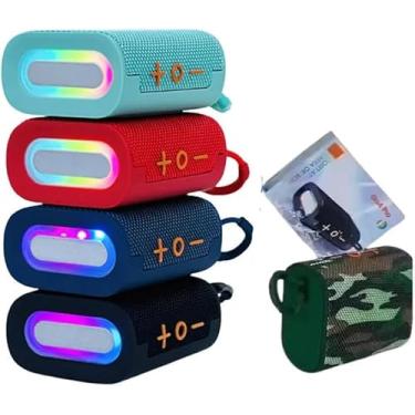 Imagem de Go-4 Pro Caixa de Som Bluetooth Portátil, 12h de Reprodução, À Prova D'água IP67, TWS/FM/USB/TF - Cor Azul