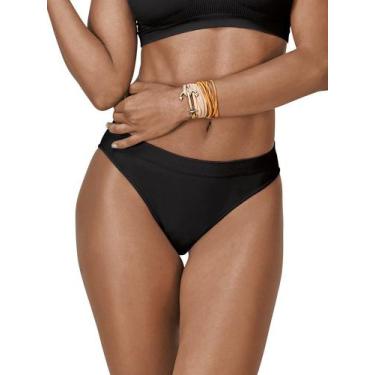 Imagem de Calcinha Calça Cavada Nova Ultraleve DeMillus 56300, Preto, UN