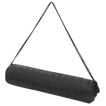Imagem de Bolsa para monopé ultra mini tripé de 43 x 15 cm, bolsa de armazenamento de tripé dobrável de nylon com alça de ombro para acampamento em viagens ao ar livre, preta