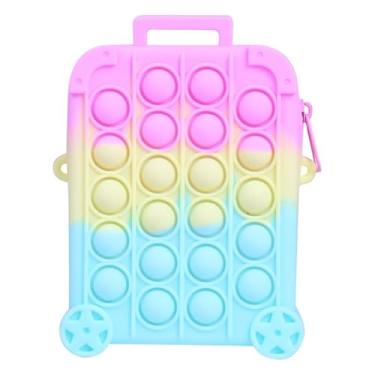 Imagem de Bolsa de silicone com cordão quadrado para moedas, carteira para fone de ouvido, bolsa cosmética - armazenamento de batom portátil feminina - bolsa pequena simples para estudantes, Gelo, Carteira