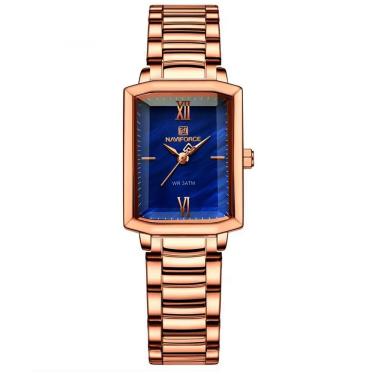 Imagem de Relógio feminino casual clássico quadrado pulseira de aço inoxidável 