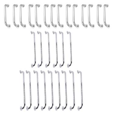 Imagem de Alça De Apoio Barra Inox 40cm 70cm 80cm29 Unidades Suporte Acessibilidade Idoso Cadeirante