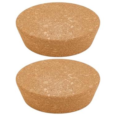 Imagem de OLYCRAFT 2 peças de rolhas grandes de cortiça 9,5 ~ 11,3 cm rolhas de cortiça afuniladas plugues de cortiça tampas de pote de conserva plugues de madeira cônico rolha de madeira para cozinha