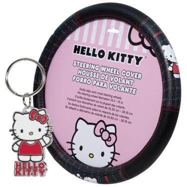 Imagem de Plasticolor 008872ZA1 Capa de volante Hello Kitty e chaveiro sortido