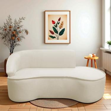 Imagem de Divã Recamier Curvo Sala de Estar Recepção Marrocos 200cm Lado Direito