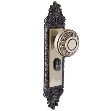 Imagem de Fechadura Entrada Bola S40mm Latonado Colonial Aliança