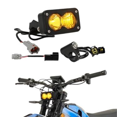 Imagem de CHANGCHENG Kit de farol de bicicleta Dirt Bike para Talaria - Farol LED de alumínio 6000-6500K com interruptor para Talaria MX3/MX4/MX5 - Luz amarela
