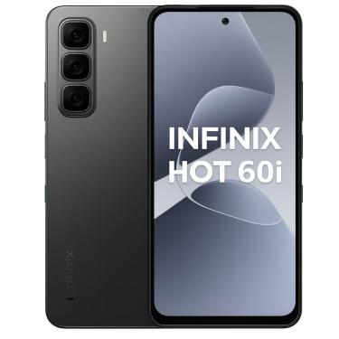 Imagem de Smartphone Celular Infinix Hot 60i, 256GB, 4GB RAM, Tela 6,6, Câmera 50MP, Bateria 5000mAh, Android 14, Dual SIM, Preto