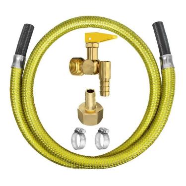 Imagem de Kit Instalação Gás Fogão Cooktop Forno Mangueira 1,25 Mt 3/8