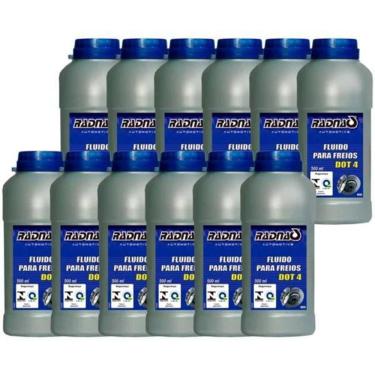 Imagem de Kit Com 12 Fluido Freio Dot 4 500ml - Radnaq